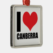 I Liebe Canberra Ornament Aus Metall (Rechts)