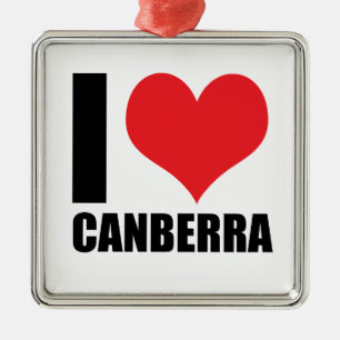 I Liebe Canberra Ornament Aus Metall