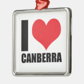 I Liebe Canberra Ornament Aus Metall (Links)