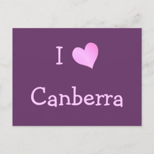 I Liebe Canberra Postkarte