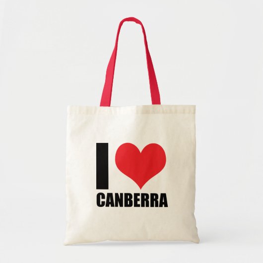 I Liebe Canberra Tragetasche (Vorne)