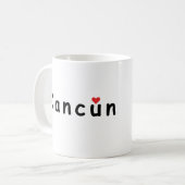 I Liebe Cancun Kaffeetasse (Vorderseite Links)