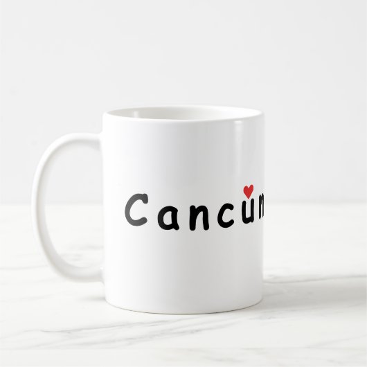 I Liebe Cancun Kaffeetasse (Links)