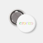 I Liebe Cancun Magnet (Vorderseite/Rückseite)
