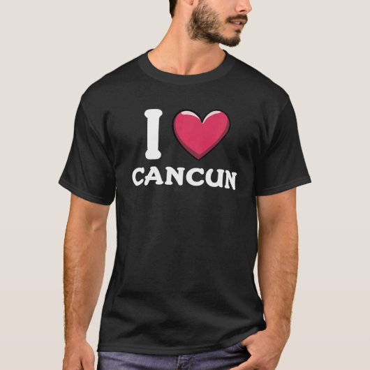 I Liebe Cancun Mexiko 2 T-Shirt (Vorderseite)