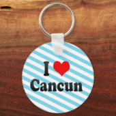 I Liebe Cancun, Mexiko Schlüsselanhänger (Vorderseite)