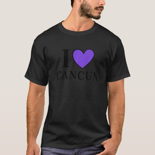 I Liebe Cancun Mexiko Urlaub 2 T-Shirt (Vorderseite)