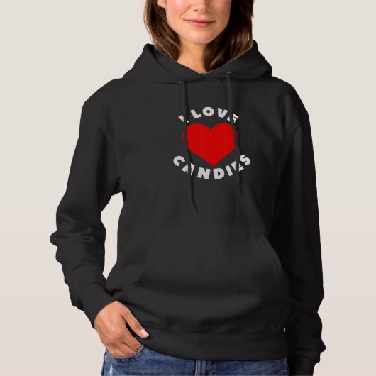 I Liebe Candies Hoodie (Vorderseite)