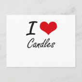 I Liebe Candles Postkarte (Vorderseite)