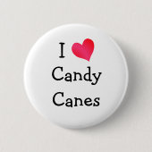 I Liebe Candy Canes Button (Vorderseite)