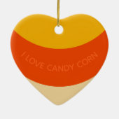 I Liebe Candy Mais Halloween Keramik Ornament (Hinten)