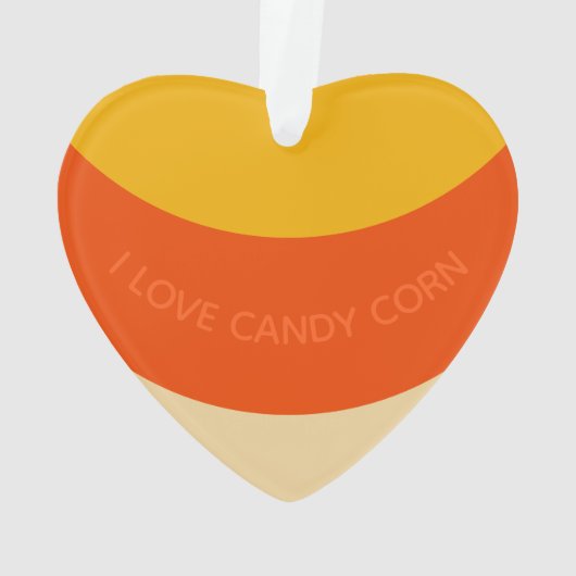 I Liebe Candy Mais Halloween Ornament (Rückseite)