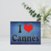 I Liebe Cannes, Frankreich Postkarte (Stehend Vorderseite)