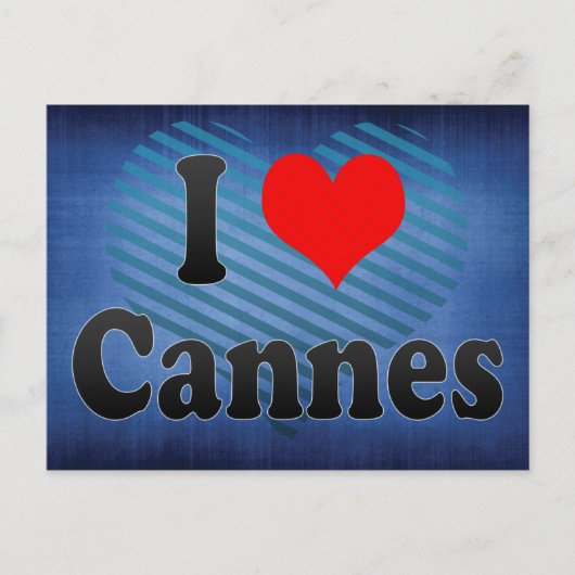 I Liebe Cannes, Frankreich Postkarte (Vorderseite)