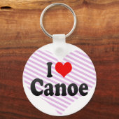 I Liebe Canoe Schlüsselanhänger (Vorderseite)