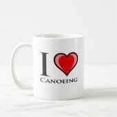 I Liebe Canoeing Kaffeetasse (Links)
