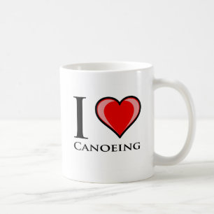 I Liebe Canoeing Kaffeetasse