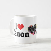 I Liebe Canon Kaffeetasse (Vorderseite Links)