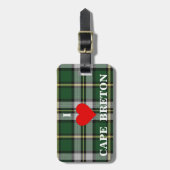 I Liebe CAPE BRETON Personalisiert Travel Tag, Gepäckanhänger (Vorderseite vertikal)