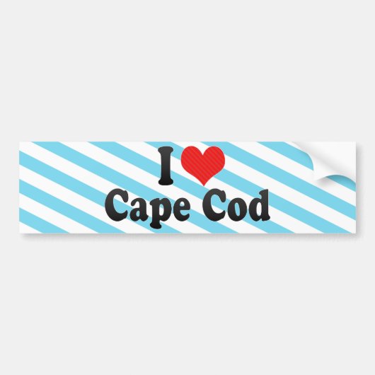 I Liebe-Cape Cod Autoaufkleber (Vorne)