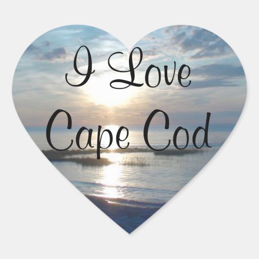 I Liebe Cape Cod Heart Stickers (Vorderseite)