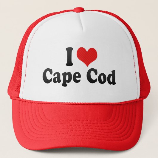 I Liebe-Cape Cod Truckerkappe (Vorderseite)