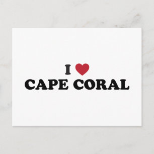 I Liebe Cape Coral Florida Postkarte