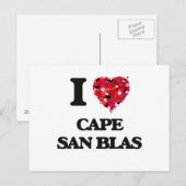 I Liebe Cape San Blas Florida Postkarte (Vorne/Hinten)