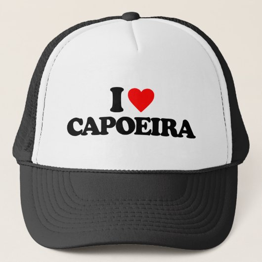 I LIEBE CAPOEIRA TRUCKERKAPPE (Vorderseite)