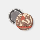 I Liebe Cappuccino-Brauch Magnet (Vorderseite/Rückseite)