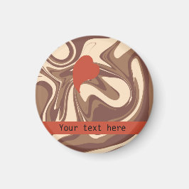 I Liebe Cappuccino-Brauch Magnet