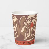 I Liebe Cappuccino-Brauch Pappbecher (Rückseite)