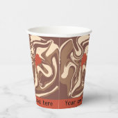 I Liebe Cappuccino-Brauch Pappbecher (Rechts)