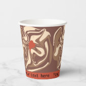 I Liebe Cappuccino-Brauch Pappbecher (Vorderseite)