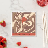 I Liebe Cappuccino-Brauch Serviette (Beispiel)