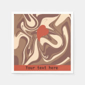 I Liebe Cappuccino-Brauch Serviette (Vorderseite)