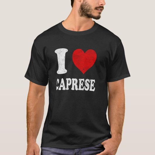 I Liebe Caprese Vintag T-Shirt (Vorderseite)