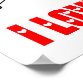 I Liebe Capsaicin (chemisches Molekül) Poster (Ecke)