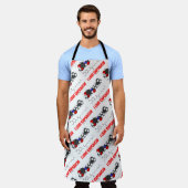 I Liebe Capsaicin Chili Pepper Chemical Molecule Schürze (Getragen)