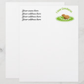 I Liebe Capybaras Briefbogen (Vorne/Hinten)
