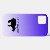 I Liebe Capybaras Lila Case-Mate iPhone Fall Hülle (Rückseite (Horizontal))