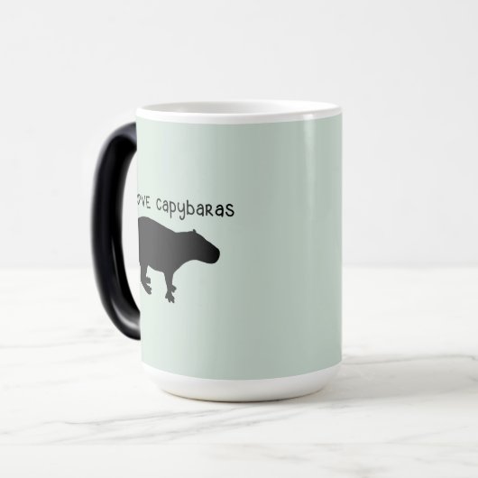 I Liebe Capybaras Magische Morphing Tasse (Vorderseite Links)