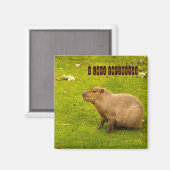I Liebe Capybaras Magnet (Vorderseite/Rückseite)