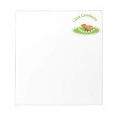 I Liebe Capybaras Memo Notepad Notizblock (Vorderseite)