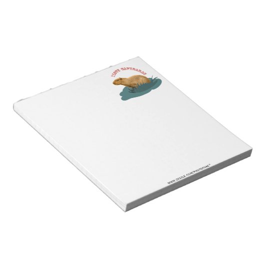 I Liebe Capybaras Notepad Notizblock (angewinkelt)