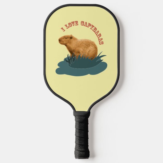 I Liebe Capybaras Pickleball Schläger (Vorderseite)