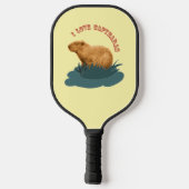 I Liebe Capybaras Pickleball Schläger (Rückseite)