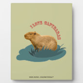I Liebe Capybaras Plaque Fotoplatte (Vorderseite)