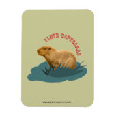 I Liebe Capybaras Premium Magnet (Vertikal)