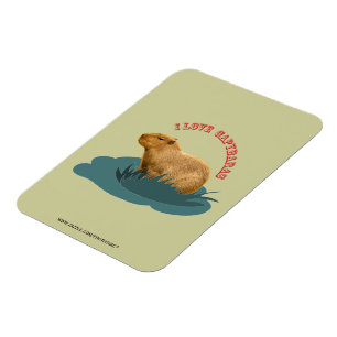I Liebe Capybaras Premium Magnet